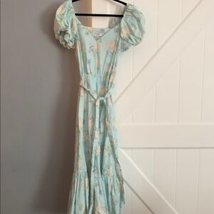 LoveShackFancy x Target Floral Puff Sleeve Maxi Dress